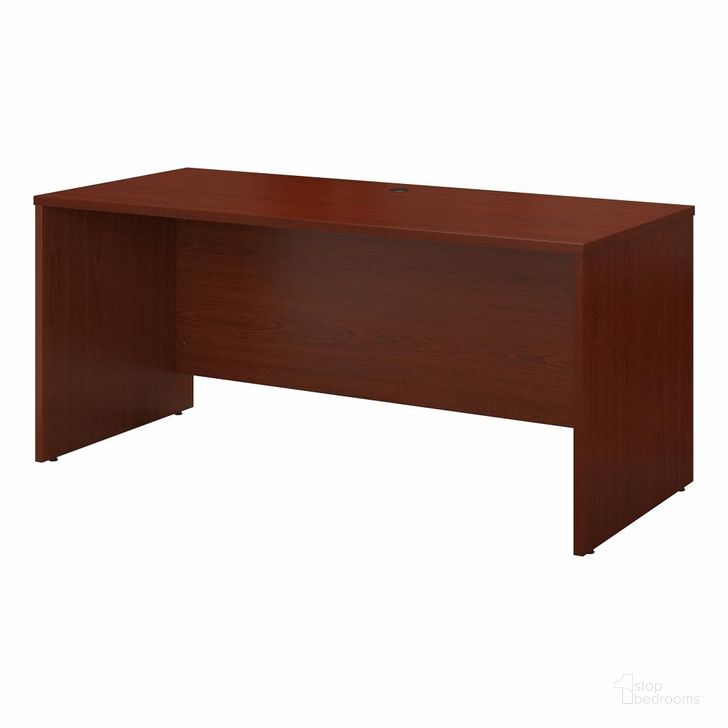 The appearance of Series C Mahogany 60 Inch Credenza Shell designed by Bush Furniture in the modern / contemporary interior design. This mahogany piece of furniture  was selected by 1StopBedrooms from  to add a touch of cosiness and style into your home. Sku: WC36761. Material: Wood. Product Type: Desk Shell. Image1