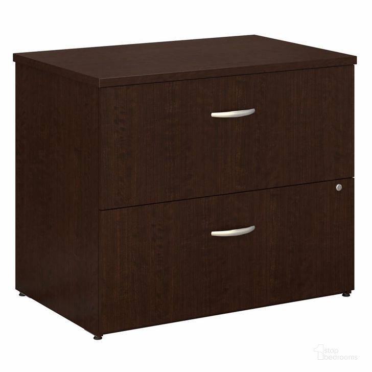 The appearance of Series C Mocha Cherry 36 Inch 2-Drawer Lateral File designed by Bush Furniture in the modern / contemporary interior design. This mocha cherry piece of furniture  was selected by 1StopBedrooms from Series C Collection to add a touch of cosiness and style into your home. Sku: WC12954C. Material: Wood. Product Type: Lateral Filing Cabinet. Image1