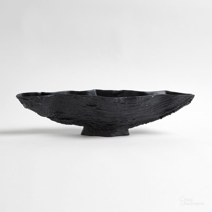 The appearance of Serpentine Lime Bowl In Matte Black designed by Global Views in the modern / contemporary interior design. This black piece of furniture  was selected by 1StopBedrooms from Serpentine Collection to add a touch of cosiness and style into your home. Sku: JG7.10007. Material: Ceramic. Product Type: Bowl. Image1