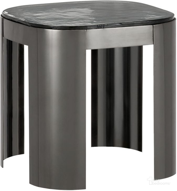 The appearance of Sev Accent Table In Graphite designed by Currey & Company in the modern / contemporary interior design. This graphite piece of furniture  was selected by 1StopBedrooms from Sev Collection to add a touch of cosiness and style into your home. Sku: 4000-0160. Product Type: Accent Table. Material: Stainless Steel. Image1