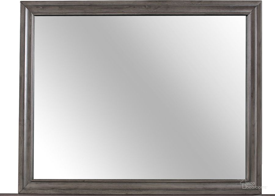 The appearance of Seville Mirror designed by Global Furniture USA in the modern / contemporary interior design. This grey piece of furniture  was selected by 1StopBedrooms from Seville Collection to add a touch of cosiness and style into your home. Sku: SEVILLE-MALAMINE GREY-MR. Product Type: Mirror. Material: Rubberwood. Image1