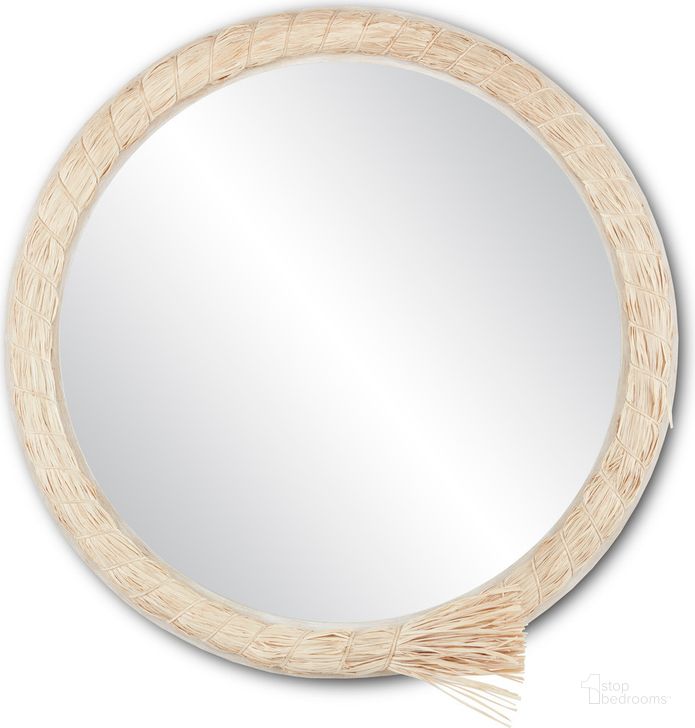 The appearance of Seychelles Round Mirror In Natural designed by Currey & Company in the modern / contemporary interior design. This natural piece of furniture  was selected by 1StopBedrooms from Jamie Beckwith Collection to add a touch of cosiness and style into your home. Sku: 1000-0113. Material: Wood. Product Type: Accent Mirror. Image1