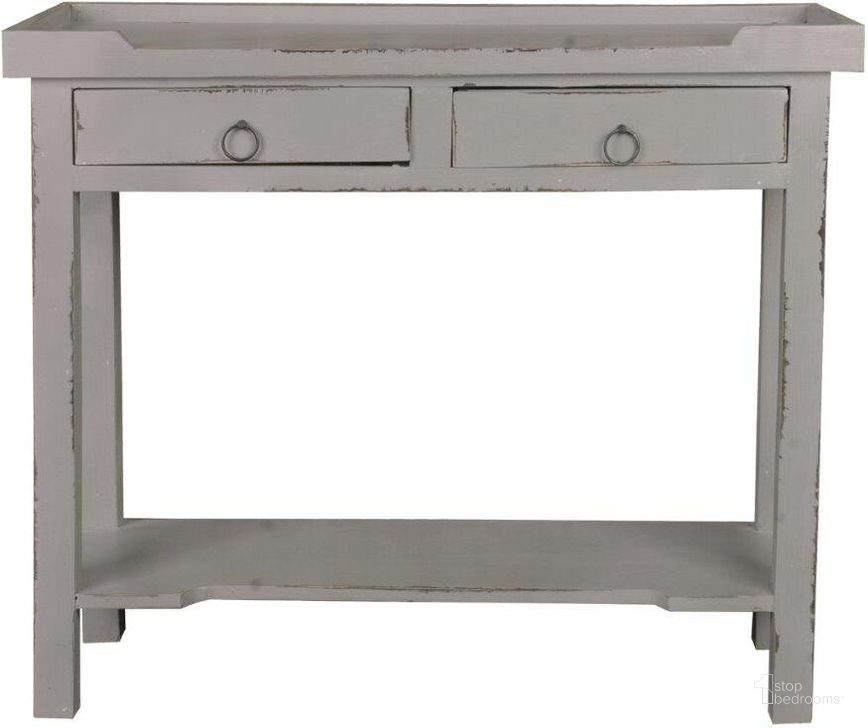The appearance of Shabby Chic Cottage Antique Gray Console Table designed by Sunset Trading in the modern / contemporary interior design. This antique grey piece of furniture  was selected by 1StopBedrooms from Shabby Chic Cottage Collection to add a touch of cosiness and style into your home. Sku: CC-TAB2284LD-AG. Material: Wood. Product Type: Console Table. Image1