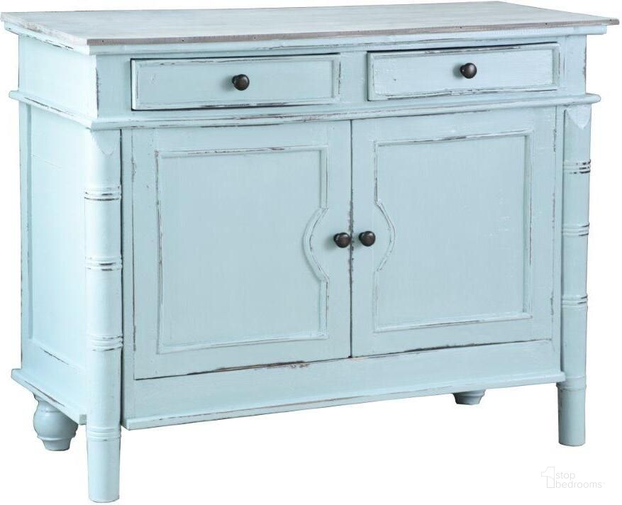The appearance of Shabby Chic Cottage Beach Blue Cabinet designed by Sunset Trading in the country / farmhouse interior design. This blue piece of furniture  was selected by 1StopBedrooms from Shabby Chic Cottage Collection to add a touch of cosiness and style into your home. Sku: CC-CAB1296TLD-SBLW. Material: Wood. Product Type: Cabinet. Image1