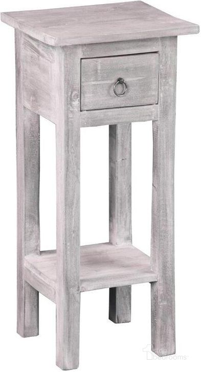 The appearance of Shabby Chic Cottage Distressed Light Gray Narrow Side Table designed by Sunset Trading in the country / farmhouse interior design. This gray piece of furniture  was selected by 1StopBedrooms from Shabby Chic Cottage Collection to add a touch of cosiness and style into your home. Sku: CC-TAB1792LD-SW. Material: Wood. Product Type: Side Table. Image1