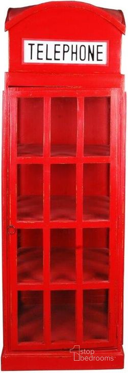 The appearance of Shabby Chic Cottage Distressed Red English Phone Booth Cabinet designed by Sunset Trading in the traditional interior design. This red piece of furniture  was selected by 1StopBedrooms from Shabby Chic Cottage Collection to add a touch of cosiness and style into your home. Sku: CC-CAB064LD-RD. Material: Wood. Product Type: Cabinet. Image1