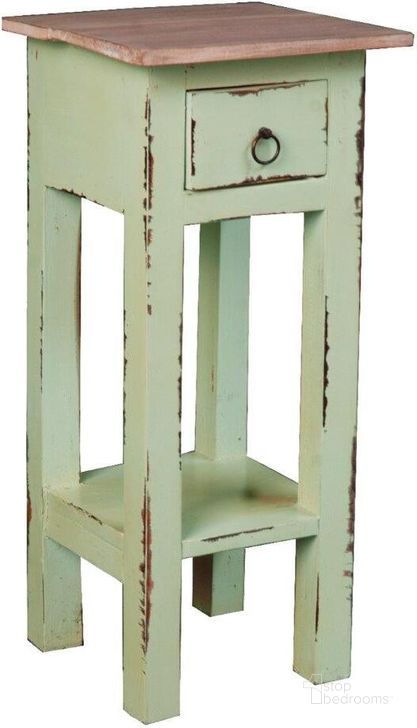 The appearance of Shabby Chic Cottage Limewash Narrow Side Table designed by Sunset Trading in the country / farmhouse interior design. This lime piece of furniture  was selected by 1StopBedrooms from Shabby Chic Cottage Collection to add a touch of cosiness and style into your home. Sku: CC-TAB1792TLD-BHLW. Material: Wood. Product Type: Side Table. Image1