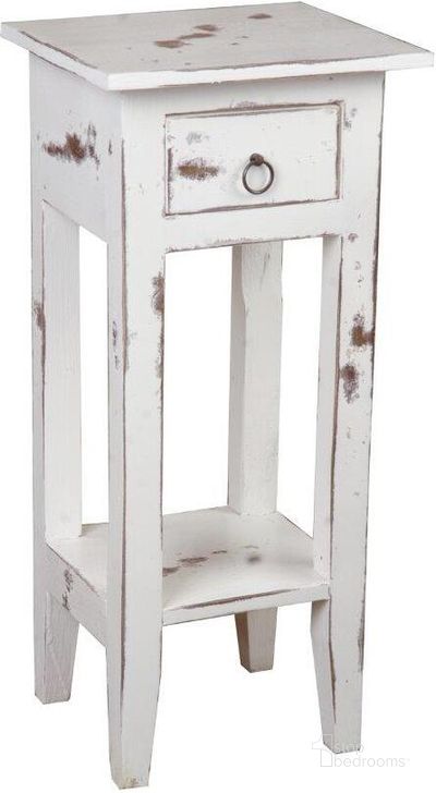 The appearance of Shabby Chic Cottage White Washed Narrow Side Table designed by Sunset Trading in the country / farmhouse interior design. This off white piece of furniture  was selected by 1StopBedrooms from Shabby Chic Cottage Collection to add a touch of cosiness and style into your home. Sku: CC-TAB1792HD-WW. Material: Wood. Product Type: Side Table. Image1