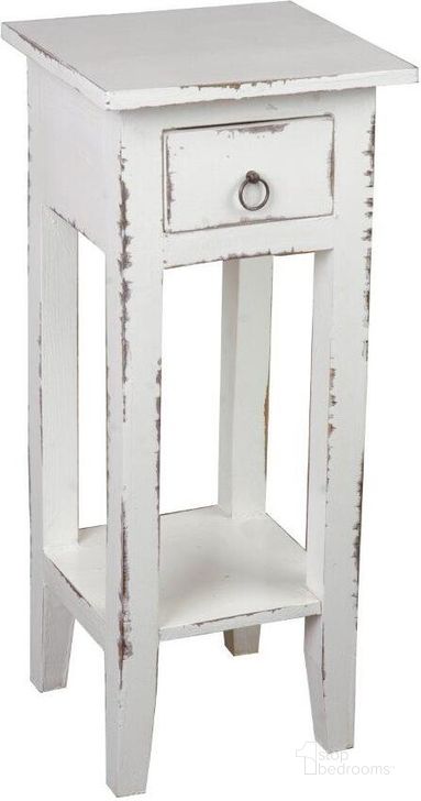 The appearance of Shabby Chic Cottage White Washed Narrow Side Table designed by Sunset Trading in the country / farmhouse interior design. This white wash piece of furniture  was selected by 1StopBedrooms from Shabby Chic Cottage Collection to add a touch of cosiness and style into your home. Sku: CC-TAB1792LD-WW. Material: Wood. Product Type: Side Table. Image1