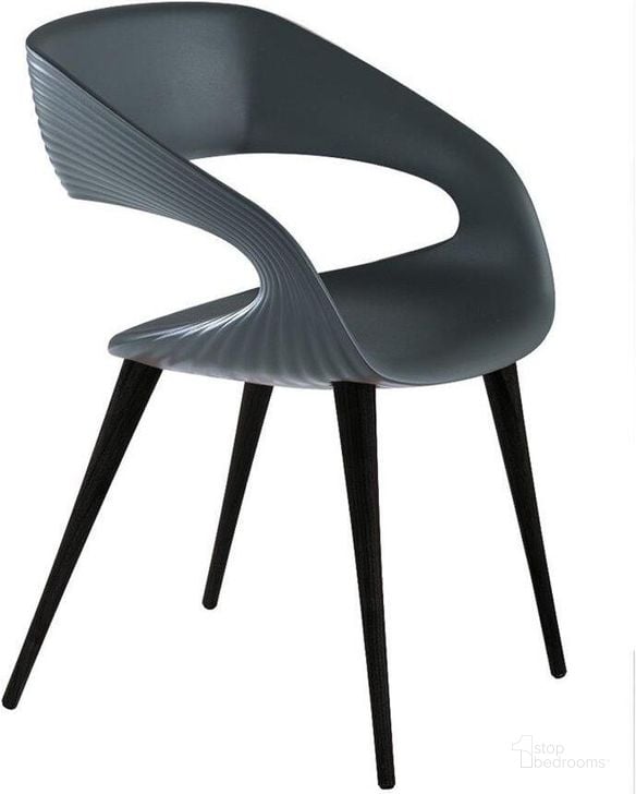 The appearance of Shape Dining Chair In With Anthracite Legs designed by Bellini Modern Living in the modern / contemporary interior design. This anthracite piece of furniture  was selected by 1StopBedrooms from Shape Collection to add a touch of cosiness and style into your home. Sku: Shape GRY-ANT. Product Type: Dining Chair.