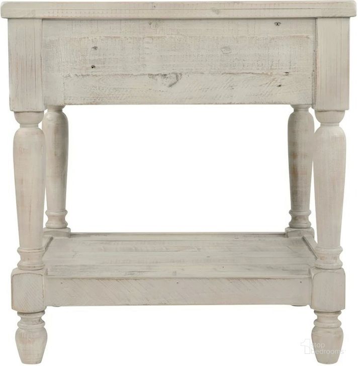 Shawnalore White Rectangular End Table by Ashley Furniture 1StopBedrooms
