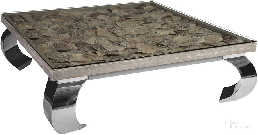 The appearance of Shell Coffee Table PH83144 designed by Phillips Collection in the modern / contemporary interior design. This assorted piece of furniture  was selected by 1StopBedrooms from  to add a touch of cosiness and style into your home. Sku: PH83144. Product Type: Coffee Table. Material: Shell. Image1
