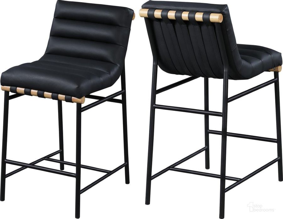 The appearance of Shellbrook Black Barstool designed by Furnique in the modern / contemporary interior design. This black piece of furniture  was selected by 1StopBedrooms from Shellbrook Collection to add a touch of cosiness and style into your home. Sku: 857Black-C. Material: Fabric. Product Type: Barstool. Image1