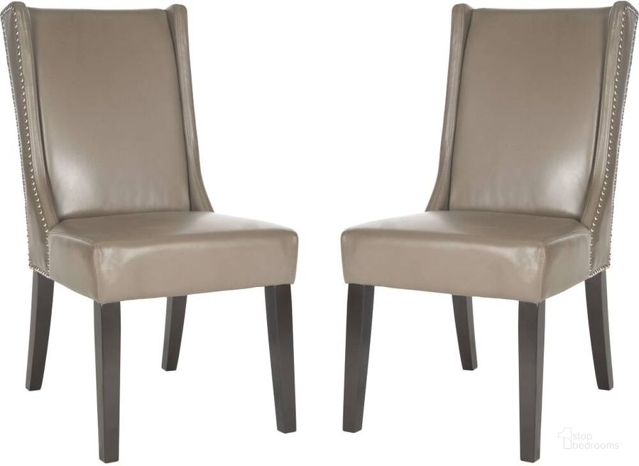The appearance of Sher Clay 19 Inch Side Chair designed by Safavieh in the traditional interior design. This clay piece of furniture  was selected by 1StopBedrooms from Safavieh MCR Collection to add a touch of cosiness and style into your home. Sku: MCR4714B-SET2. Product Type: Dining Chair. Material: Stainless Steel. Image1