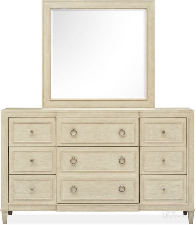 The appearance of Sheridan Drawer Dresser designed by Magnussen in the  interior design. This light beige piece of furniture  was selected by 1StopBedrooms from Sheridan Collection to add a touch of cosiness and style into your home. Sku: B5671-20. Material: Wood. Product Type: Dresser. Image1