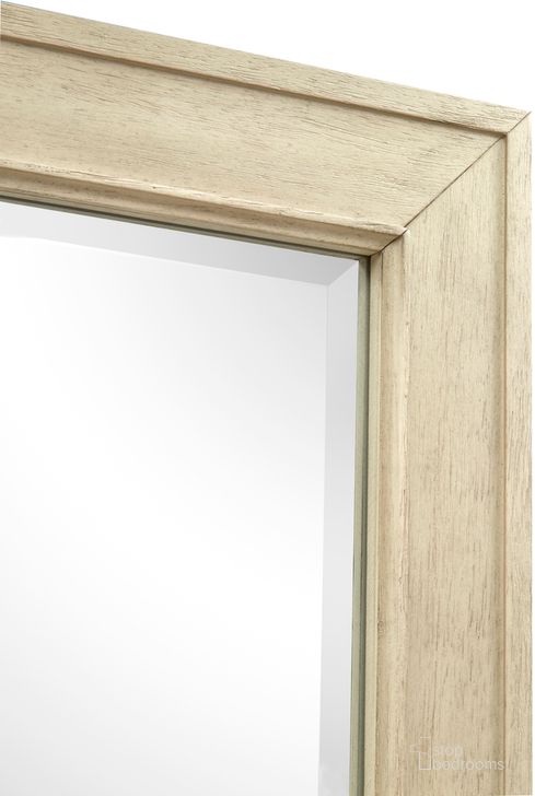 The appearance of Sheridan Landscape Mirror designed by Magnussen in the  interior design. This light beige piece of furniture  was selected by 1StopBedrooms from Sheridan Collection to add a touch of cosiness and style into your home. Sku: B5671-40. Material: Wood. Product Type: Mirror. Image1