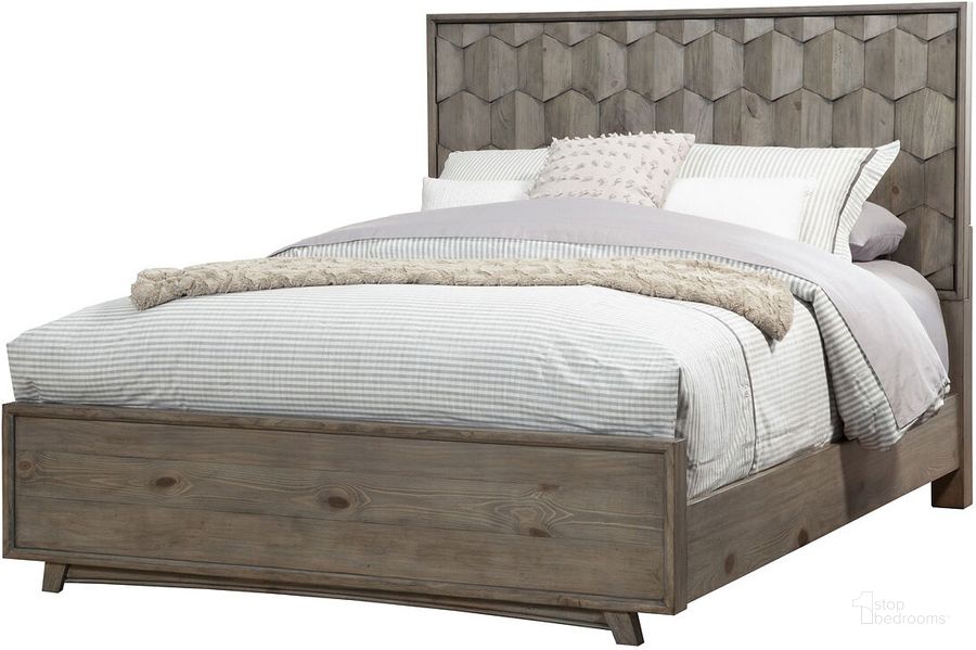 The appearance of Shimmer Antique Grey Queen Panel Bed designed by Alpine in the rustic / southwestern interior design. This gray piece of furniture  was selected by 1StopBedrooms from Shimmer Collection to add a touch of cosiness and style into your home. Sku: 6600-01Q. Bed Type: Panel Bed. Product Type: Panel Bed. Bed Size: Queen. Material: Pine. Image1