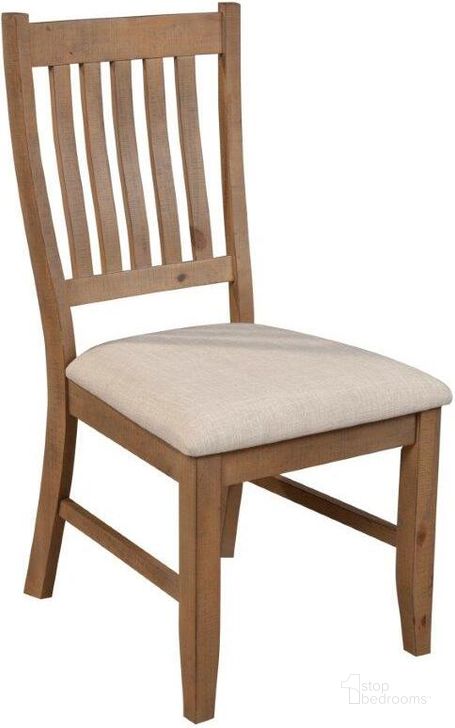 The appearance of Shoreford Natural Side Chair Set of 2 designed by Polished Pine in the country / farmhouse interior design. This natural piece of furniture  was selected by 1StopBedrooms from Shoreford Collection to add a touch of cosiness and style into your home. Sku: 4202-02. Product Type: Side Chair. Material: Solid Pine. Image1