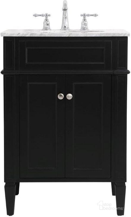 The appearance of Shortsdale Black Bathroom Vanity Bathroom Furniture 0qd24307893 designed by Artisan Elegance in the traditional interior design. This black piece of furniture  was selected by 1StopBedrooms from Shortsdale Collection to add a touch of cosiness and style into your home. Sku: VF12524BK. Material: Wood. Product Type: Bathroom Vanity. Image1