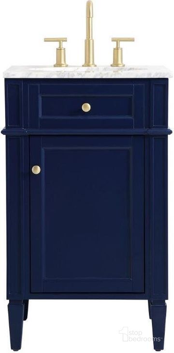 The appearance of Shortsdale Blue Bathroom Vanity Bathroom Furniture 0qd24308937 designed by Artisan Elegance in the modern / contemporary interior design. This blue piece of furniture  was selected by 1StopBedrooms from Shortsdale Collection to add a touch of cosiness and style into your home. Sku: VF12521BL. Material: Wood. Product Type: Bathroom Vanity. Image1