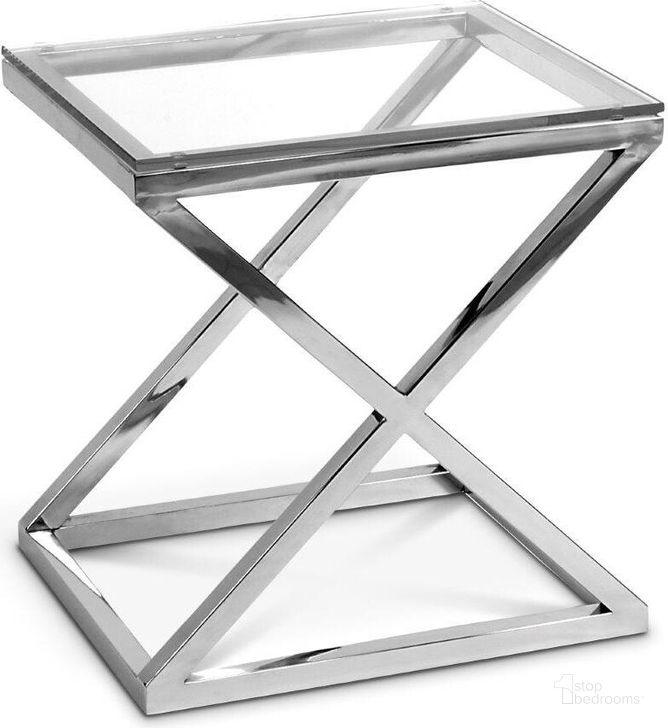 The appearance of Side Table Criss Cross designed by Eichholtz in the modern / contemporary interior design. This stainless steel piece of furniture  was selected by 1StopBedrooms from Criss Cross Collection to add a touch of cosiness and style into your home. Sku: 101406A;101406B. Product Type: Side Table.