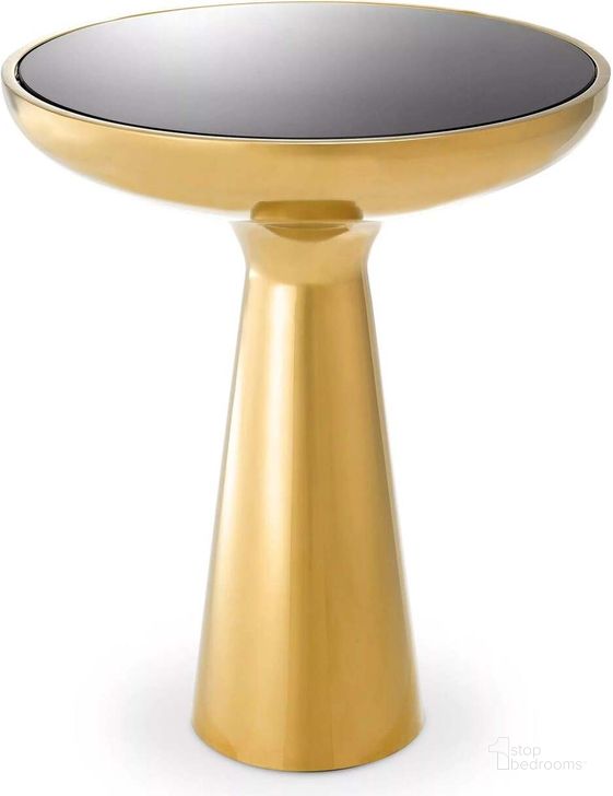 The appearance of Side Table Lindos Low Gold Finish designed by Eichholtz in the modern / contemporary interior design. This gold piece of furniture  was selected by 1StopBedrooms from Lindos Collection to add a touch of cosiness and style into your home. Sku: 112559A;112559B. Product Type: Side Table. Image1