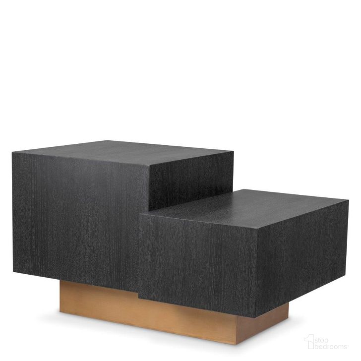 The appearance of Side Table Nerone Charcoal Grey Oak Veneer designed by Eichholtz in the modern / contemporary interior design. This charcoal piece of furniture  was selected by 1StopBedrooms from Nerone Collection to add a touch of cosiness and style into your home. Sku: 115579. Material: Wood. Product Type: Side Table. Image1