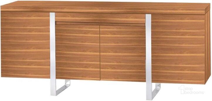 The appearance of Walnut Sideboard designed by Bellini Modern Living in the modern / contemporary interior design. This brown piece of furniture  was selected by 1StopBedrooms from Sierra-2 Collection to add a touch of cosiness and style into your home. Sku: Sierra-2. Product Type: Sideboard. Image1