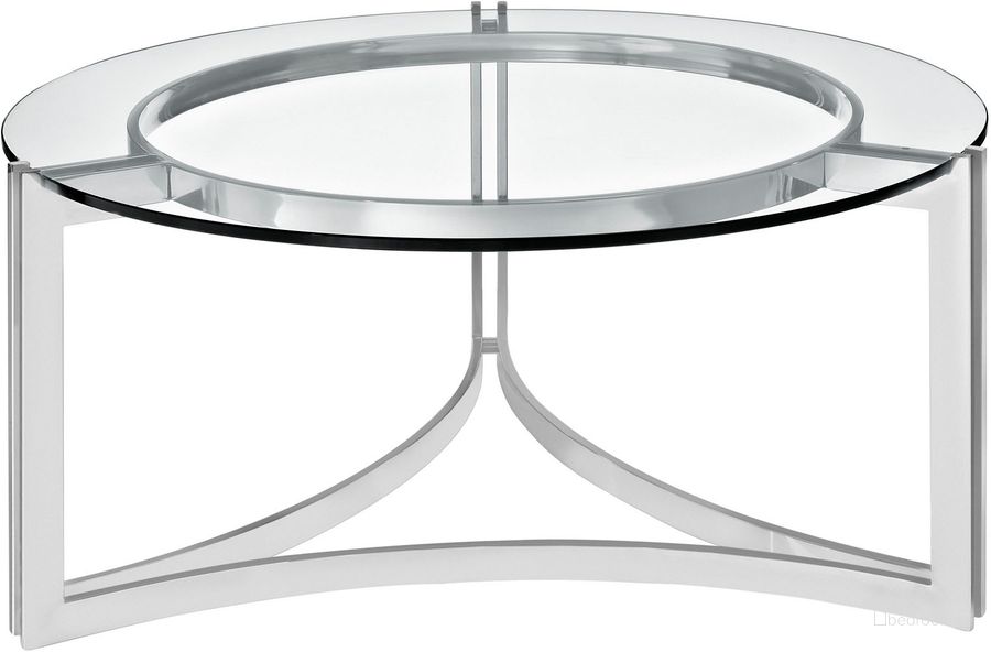 The appearance of Signet Silver Stainless Steel Coffee Table designed by Modway in the modern / contemporary interior design. This silver piece of furniture  was selected by 1StopBedrooms from Signet Collection to add a touch of cosiness and style into your home. Sku: EEI-1438-SLV. Product Type: Coffee Table. Material: Stainless Steel. Image1
