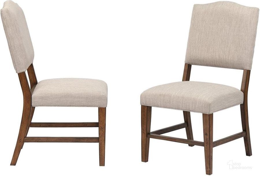 The appearance of Simply Brook Amish Brown Upholstered Dining Chair Set of 2 designed by Sunset Trading in the modern / contemporary interior design. This brown piece of furniture  was selected by 1StopBedrooms from Simply Brook Collection to add a touch of cosiness and style into your home. Sku: DLU-BR-C85-AM-2. Material: Wood. Product Type: Dining Chair. Image1