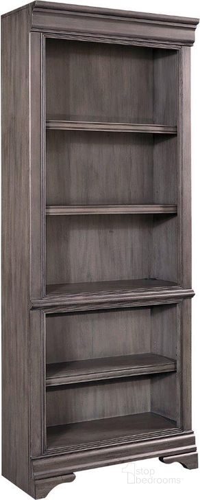 The appearance of Sinclair Open Bookcase In Grey designed by Aspenhome in the traditional interior design. This grey piece of furniture  was selected by 1StopBedrooms from Sinclair Collection to add a touch of cosiness and style into your home. Sku: I224-333. Material: Wood. Product Type: Bookcase. Image1