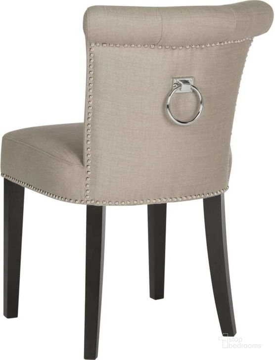 The appearance of Sinclair Smoke Ring Chair designed by Safavieh in the modern / contemporary interior design. This gray piece of furniture  was selected by 1StopBedrooms from Sinclair Collection to add a touch of cosiness and style into your home. Sku: MCR4705D-SET2. Product Type: Dining Chair. Material: Stainless Steel. Image1