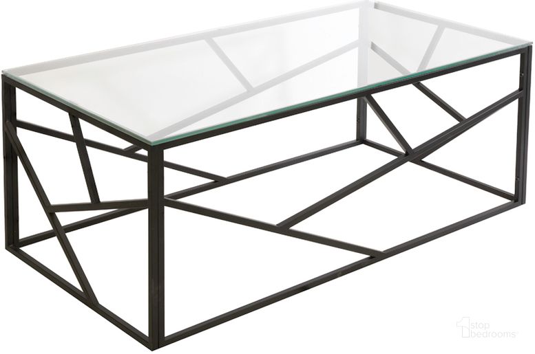 The appearance of Siren Black Coffee Table designed by Uptown Club in the modern / contemporary interior design. This black piece of furniture  was selected by 1StopBedrooms from Siren Collection to add a touch of cosiness and style into your home. Sku: GM3452. Material: Metal. Product Type: Coffee Table.
