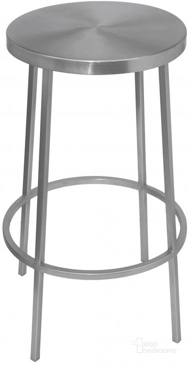 The appearance of Sispara Silver Barstool 0qb24355855 designed by Furnique in the modern / contemporary interior design. This silver piece of furniture  was selected by 1StopBedrooms from Sispara Collection to add a touch of cosiness and style into your home. Sku: 949Silver. Product Type: Barstool. Material: Iron. Image1