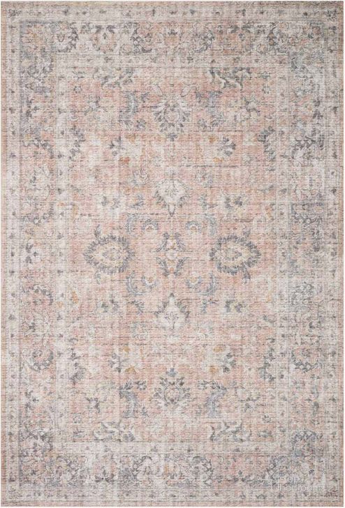 The appearance of Skye Blush/Grey Rug SKYESKY-01BHGY160S designed by Loloi Rugs in the traditional interior design. This blush and grey piece of furniture  was selected by 1StopBedrooms from Skye Collection to add a touch of cosiness and style into your home. Sku: SKYESKY-01BHGY160S. Material: Polyester. Product Type: Rug. Image1