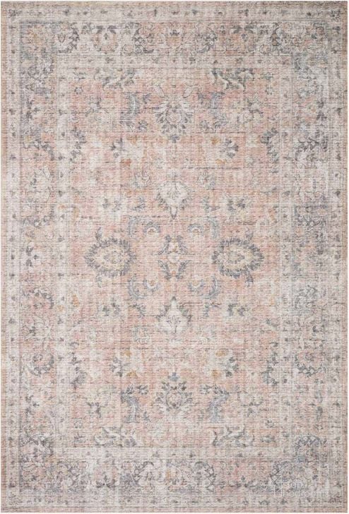 The appearance of Skye Blush/Grey Rug SKYESKY-01BHGY2676 designed by Loloi Rugs in the traditional interior design. This blush and grey piece of furniture  was selected by 1StopBedrooms from Skye Collection to add a touch of cosiness and style into your home. Sku: SKYESKY-01BHGY2676. Material: Polyester. Product Type: Rug. Image1