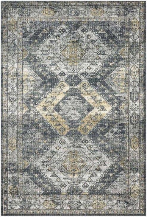 The appearance of Skye Graphite/Silver Rug SKYESKY-09GTSI2339 designed by Loloi Rugs in the traditional interior design. This graphite and silver piece of furniture  was selected by 1StopBedrooms from Skye Collection to add a touch of cosiness and style into your home. Sku: SKYESKY-09GTSI2339. Material: Polyester. Product Type: Rug. Image1