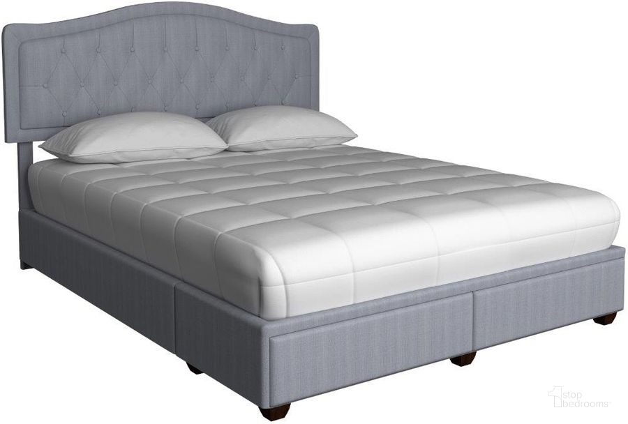 The appearance of Skyla Upholstered Storage Bed (King) designed by Bernards in the transitional interior design. This gray piece of furniture  was selected by 1StopBedrooms from Skyla Collection to add a touch of cosiness and style into your home. Sku: 1190DS-110. Bed Type: Storage Bed. Material: Polyester. Product Type: Storage Bed. Bed Size: King. Image1
