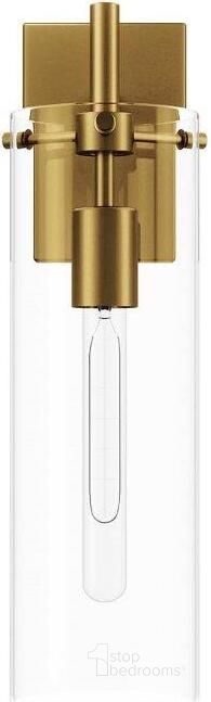 The appearance of Skylark Brass Wall Sconce EEI-5649-CLR-SBR designed by Modway in the modern / contemporary interior design. This brass piece of furniture  was selected by 1StopBedrooms from Skylark Collection to add a touch of cosiness and style into your home. Sku: EEI-5649-CLR-SBR. Product Type: Wall Sconce. Material: Iron. Image1