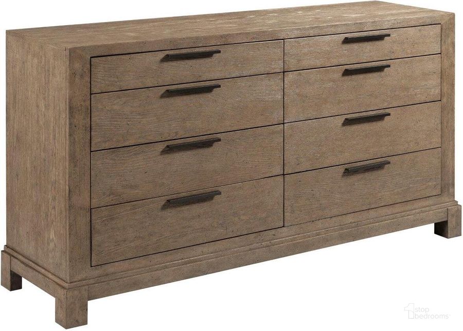 The appearance of Skyline Sutton Dresser designed by American Drew in the  interior design. This medium stain piece of furniture  was selected by 1StopBedrooms from Skyline Collection to add a touch of cosiness and style into your home. Sku: 010-130. Material: Wood. Product Type: Dresser. Image1