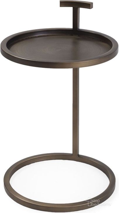 The appearance of Slide Brass End Table designed by Bellini Modern Living in the transitional interior design. This brown piece of furniture  was selected by 1StopBedrooms from Slide Collection to add a touch of cosiness and style into your home. Sku: Slide ET BRZ. Product Type: End Table.