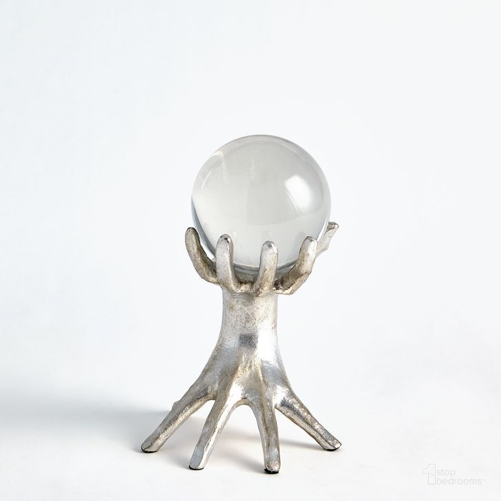 The appearance of Small Hands On Sphere Holder In Silver Leaf designed by Global Views in the modern / contemporary interior design. This clear piece of furniture  was selected by 1StopBedrooms from  to add a touch of cosiness and style into your home. Sku: 8.82922. Product Type: Decorative Accessory. Material: Iron. Image1