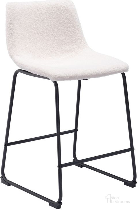 The appearance of Smart Bar Stool Set of 2 In Ivory designed by Zuo Modern in the transitional interior design. This ivory piece of furniture  was selected by 1StopBedrooms from Smart Collection to add a touch of cosiness and style into your home. Sku: 109652. Product Type: Barstool. Material: Plywood. Image1
