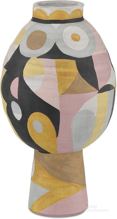The appearance of So Nouveau Nuit Medium Vase In Multicolor designed by Currey & Company in the modern / contemporary interior design. This multicolor piece of furniture  was selected by 1StopBedrooms from So Nouveau Collection to add a touch of cosiness and style into your home. Sku: 1200-0619. Product Type: Vase. Material: Terracotta. Image1