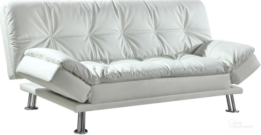 The appearance of Sofa Bed White Sofa designed by Coaster in the modern / contemporary interior design. This white piece of furniture  was selected by 1StopBedrooms from Contemporary Collection to add a touch of cosiness and style into your home. Sku: 300291. Material: Fabric. Product Type: Sofa Bed. Image1