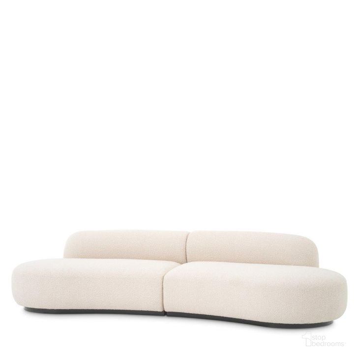 The appearance of Sofa Bjorn S Boucle Cream designed by Eichholtz in the modern / contemporary interior design. This cream piece of furniture  was selected by 1StopBedrooms from Bjorn Collection to add a touch of cosiness and style into your home. Sku: A114297A;A114297B. Product Type: Sofa. Image1
