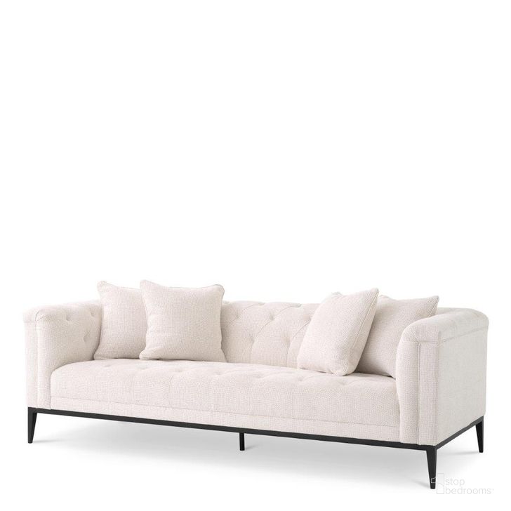 The appearance of Sofa Cesare Lyssa Off-White designed by Eichholtz in the modern / contemporary interior design. This off white piece of furniture  was selected by 1StopBedrooms from Cesare Collection to add a touch of cosiness and style into your home. Sku: A115851. Material: Metal. Product Type: Sofa. Image1
