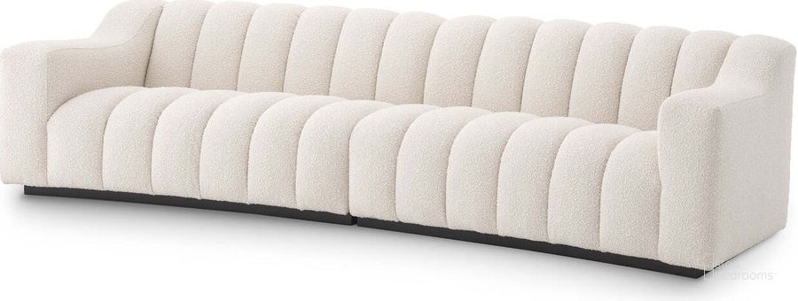 The appearance of Sofa Kelly L Boucle Cream designed by Eichholtz in the modern / contemporary interior design. This cream piece of furniture  was selected by 1StopBedrooms from Kelly Collection to add a touch of cosiness and style into your home. Sku: A115143A;A115143B. Product Type: Sofa. Image1