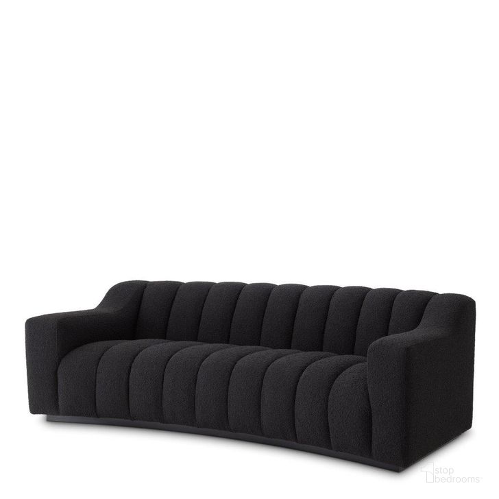The appearance of Sofa Kelly S Boucle Black designed by Eichholtz in the modern / contemporary interior design. This black piece of furniture  was selected by 1StopBedrooms from Kelly Collection to add a touch of cosiness and style into your home. Sku: A115144. Product Type: Sofa. Image1