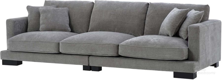 The appearance of Sofa Tuscany Clarck Grey designed by Eichholtz in the modern / contemporary interior design. This grey piece of furniture  was selected by 1StopBedrooms from Tuscany Collection to add a touch of cosiness and style into your home. Sku: A112023A;A112023B. Product Type: Sofa. Image1